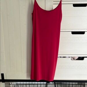 Elegant Red Slip Dress